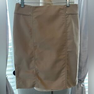 White House Black Market Tan Skirt